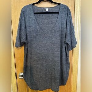 Old Navy Charcoal Short Sleeve Scoop Neck Tee Sz XXL